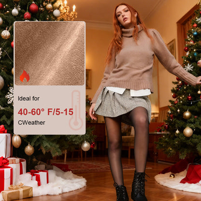 [Winter Outfit Ideasv]🎄 New Compression Magic Leggings – Fleece-Lined Warmth from XXS to 3XL❄️（副本）