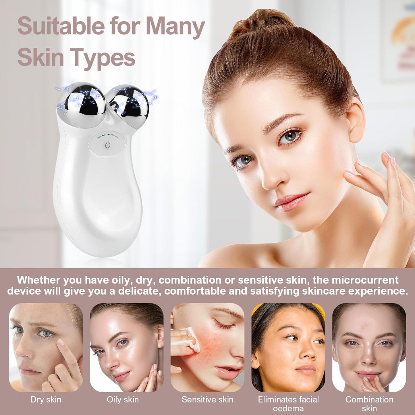MOONBIFFY FDA-Approved Microcurrent Tool for Spa-Level Face Lifting at Home