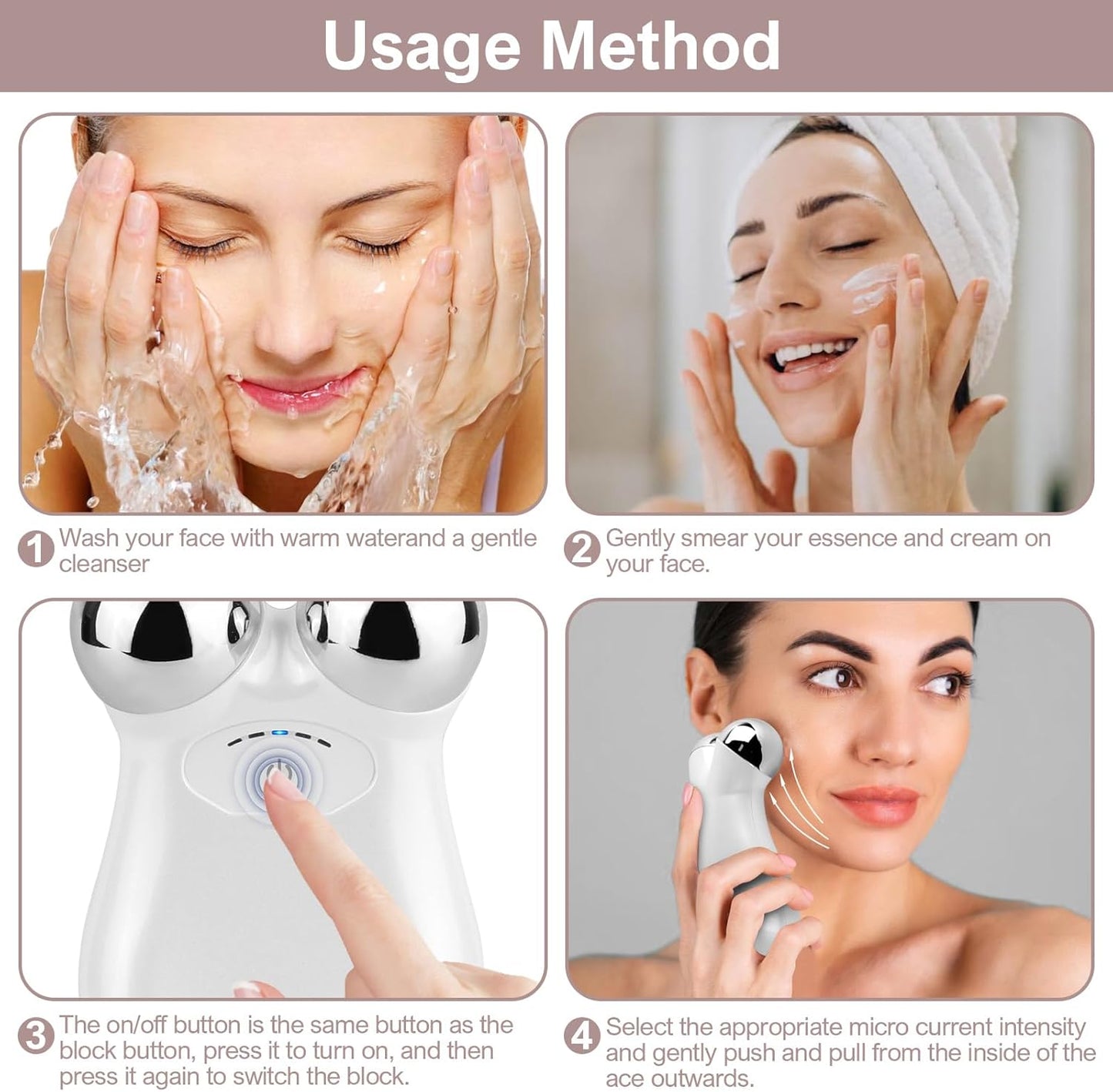 MOONBIFFY FDA-Approved Microcurrent Tool for Spa-Level Face Lifting at Home