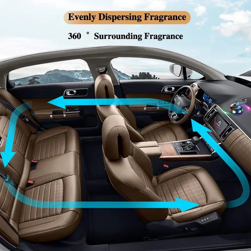 Auto Air Freshener Helicopter Aircraft Model Solar Aromatherapy Alloy Car Interior Deodorant Rotating Perfume Diffusers