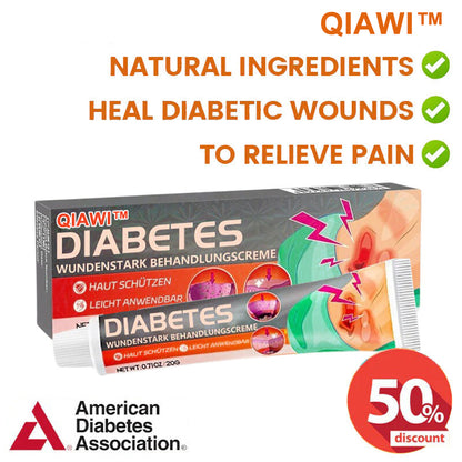 ✨ QIAWI™ Natural Products, Diabetes Wound Strong Treatment Cream (👨‍⚕️ Relieves skin itching, reduces swelling and pain, has antibacterial and anti-inflammatory effects, promotes rapid wound healing, prevents scarring, and is antimicrobial)
