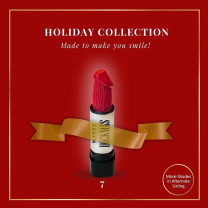 🔥 “Merry Dickmas” Prank Lipstick Holiday Collection – 12 Shades of Sassy, Long-Lasting, Paraben-Free Fun! 🎁