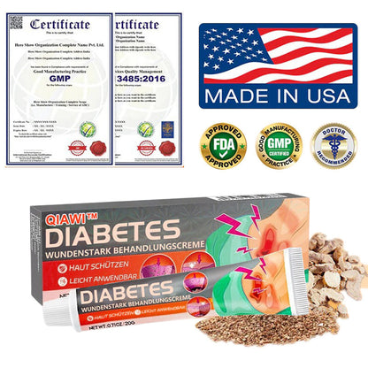 ✨ QIAWI™ Natural Products, Diabetes Wound Strong Treatment Cream (👨‍⚕️ Relieves skin itching, reduces swelling and pain, has antibacterial and anti-inflammatory effects, promotes rapid wound healing, prevents scarring, and is antimicrobial)