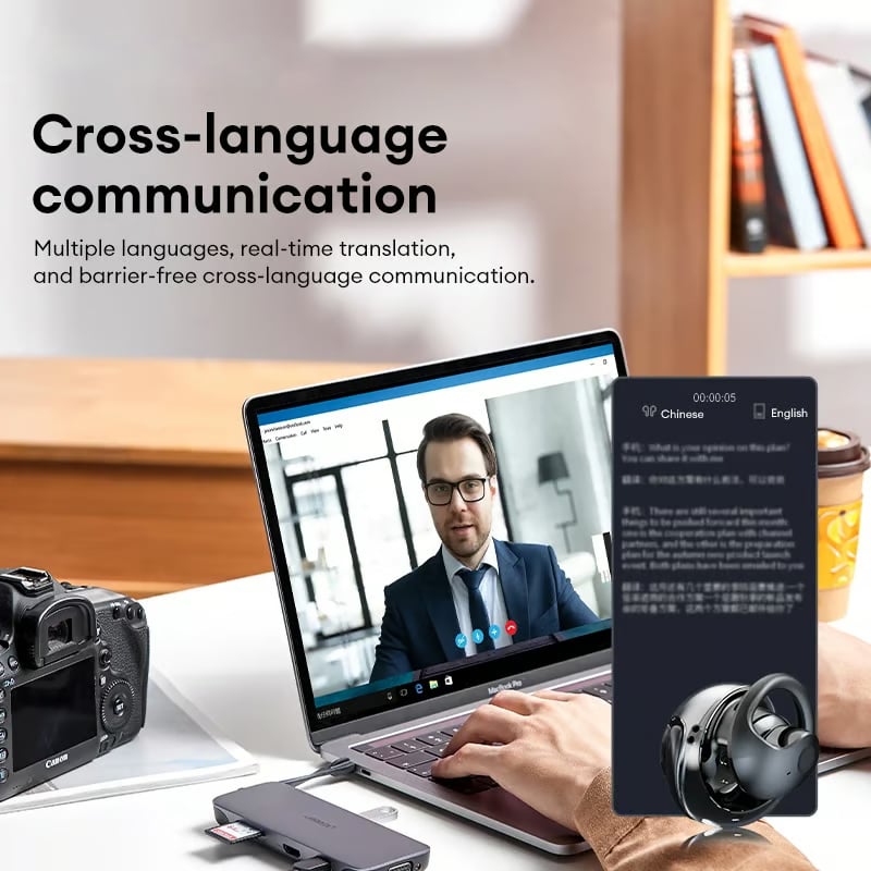 🏆LAST DAY SALE 60% OFF⏰AI Translation T26  Ultra Wireless Bluetooth Translation Earbuds