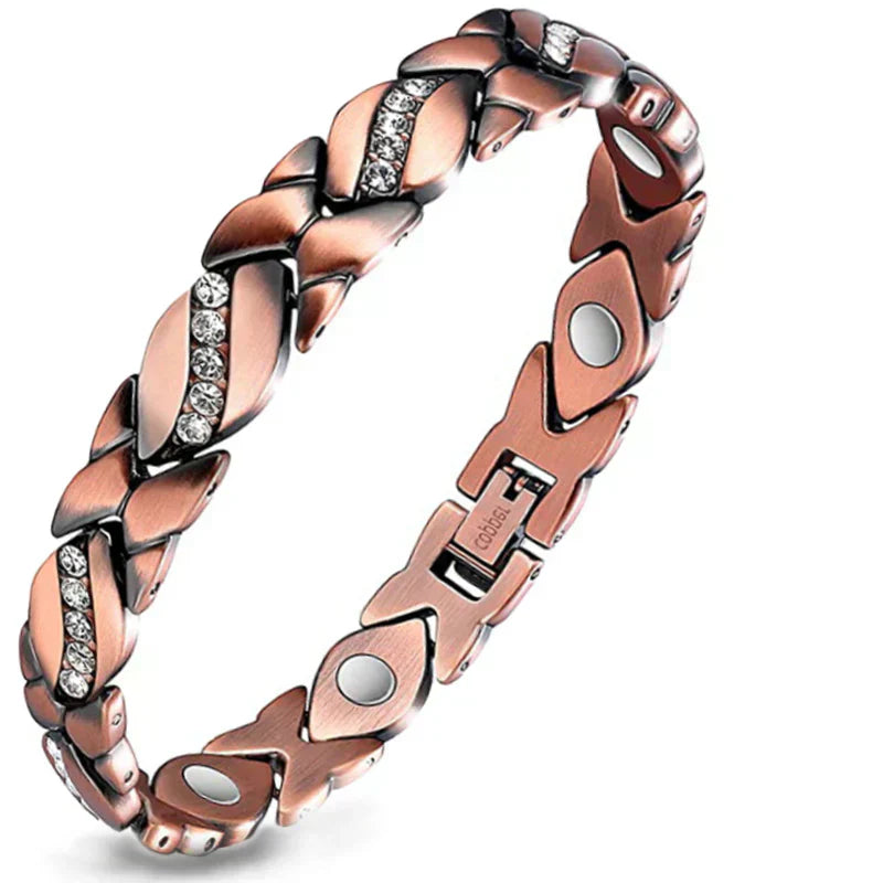 🔥 60% OFF – Last 3 Hours! ⏰ Magnetic Copper Bracelet for Women | Pure Copper + 3800 Gauss Magnets