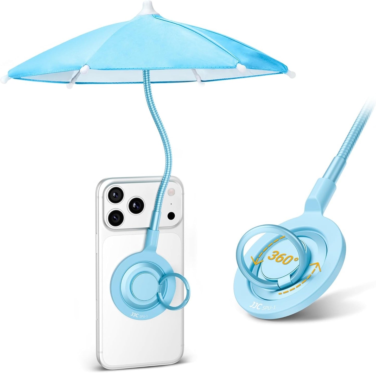 Phone Umbrella for Sun,Magnetic Cellphone SunShade Shield Umbrella,Universal Phone Sun Blocker Cover Visor for Beach Pool Accessories Travel Vacation Essentials Outdoor Video Photo Watching Anti-Glare
