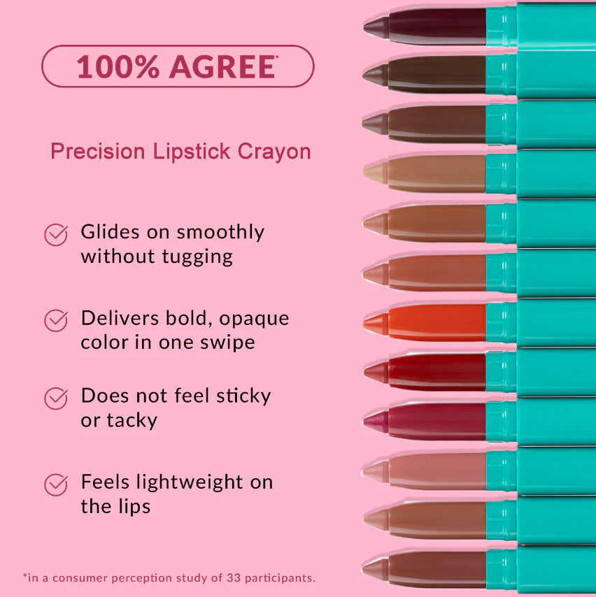 Precision Lipstick Crayon – Matte Lip Color – Lip Liner Pencil – Built-In Sharpener（副本）