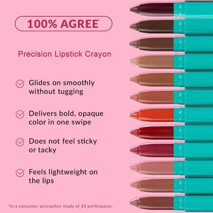 Precision Lipstick Crayon – Matte Lip Color – Lip Liner Pencil – Built-In Sharpener（副本）